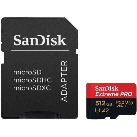 Sandisk Extreme Pro 512GB MicroSDXC 200MB/s Memory Card Sandisk Extreme Pro 512GB MicroSDXC 200MB/s Memory Card