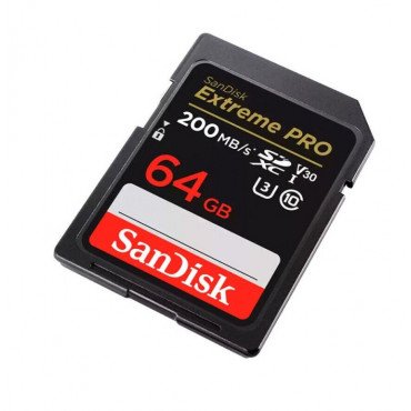 SanDisk Extreme PRO SDXC 64GB 200MB/S V30 UHS-I Card