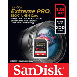 SanDisk Extreme PRO 128GB SDXC UHS-I 200MB/S Class 10 SanDisk Extreme PRO 128GB SDXC UHS-I 200MB/S Class 10