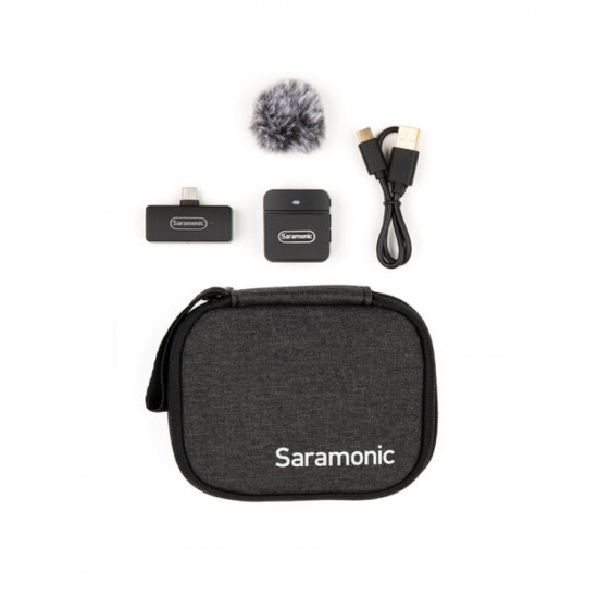 Saramonic Blink 100 B5 Compact Digital Wireless Clip-On Microphone System with USB-C Connector Saramonic Blink 100 B5 Compact Digital Wireless Clip-On Microphone System with USB-C Connector
