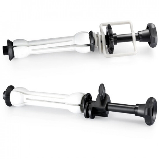 Photography 4-Roller Wall Mounting Manual Background Support System