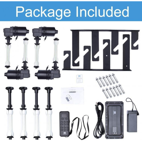 4 Roller Motorized Electric Wall Ceiling Mount Background Support System with Remote