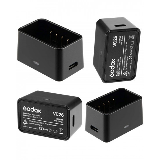 Godox VC26 USB Charger for V1 Battery Godox VC26 USB Charger for V1 Battery