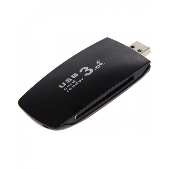 USB 3.0 Card Reader,Super Speed 5Gbps Flash Memory, Portable TF CF MS SD Card Reader Adapter for PC Laptop - Black USB 3.0 Card Reader,Super Speed 5Gbps Flash Memory, Portable TF CF MS SD Card Reader Adapter for PC Laptop - Black