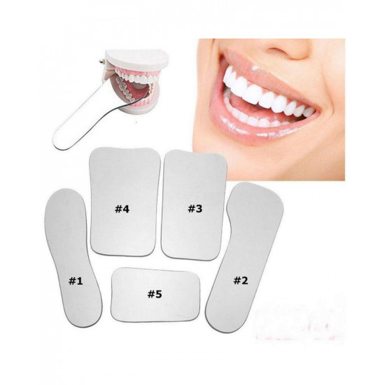 5pcs/set Dental Double Side Orthodontic Reflector Intra-oral Photography Mirrors Reflector for Orthodontic Taking Photo