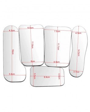 5pcs/set Dental Double Side Orthodontic Reflector Intra-oral Photography Mirrors Reflector for Orthodontic Taking Photo