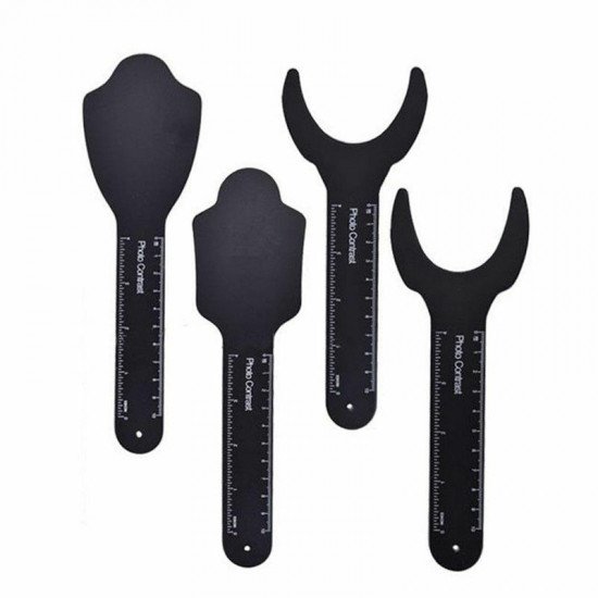 4Pcs Dental Photo Contrast Black Background Board Palatal Photography Contraster
