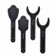 4Pcs Dental Photo Contrast Black Background Board Palatal Photography Contraster