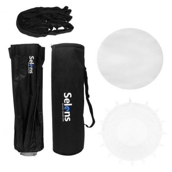 Selens 70cm 28" Deep Octa Parabolic Umbrella For Studio Flash Light Bowens Mount Selens 70cm 28" Deep Octa Parabolic Umbrella For Studio Flash Light Bowens Mount