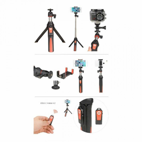 Benro MK10 Mini Tripod-Red Benro MK10 Mini Tripod-Red
