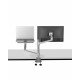 Aluminum Height Adjustable Desktop Dual Arm 17-32 inch Monitor Holder+12-17 inch Laptop Holder Stand OL-3L Full Motion Mount Arm