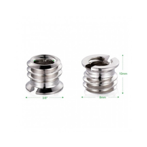 Adapter 1/4" Female to 3/8" Male