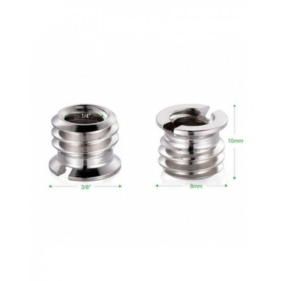 Adapter 1/4" Female to 3/8" Male