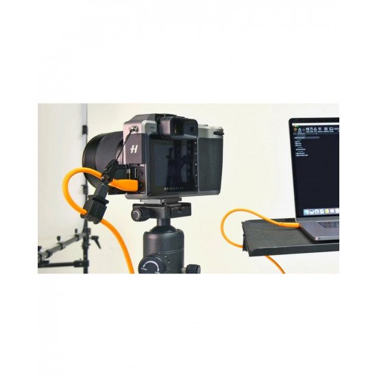 USB 3.0 to USB-C (High-Visibility Orange) for tethering a USB 3.0 camera to a computer with the smaller USB-C port 10M