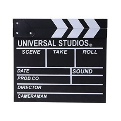 Director Film Clapboard Action Scene Clapper Board Black