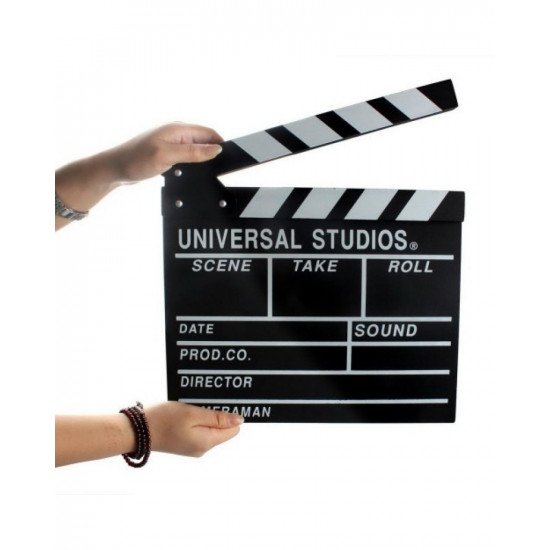 Director Film Clapboard Action Scene Clapper Board Black
