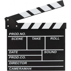 Director Film Clapboard Action Scene Clapper Board Black