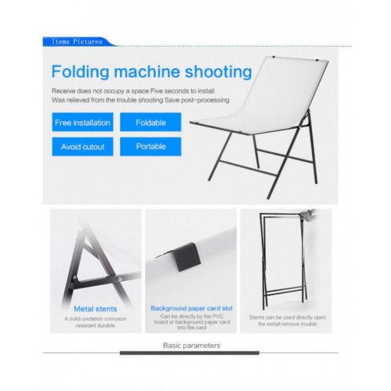 60*100cm Folding Portable Shooting Table Photo