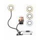Selfie And Phone Ring Light Holder Clip On-Black Selfie And Phone Ring Light Holder Clip On-Black
