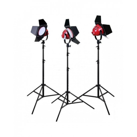 Red Head Studio Video Lighting kit with Stand (3KIT) White LED Light