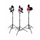 Red Head Studio Video Lighting kit with Stand (3KIT) White LED Light