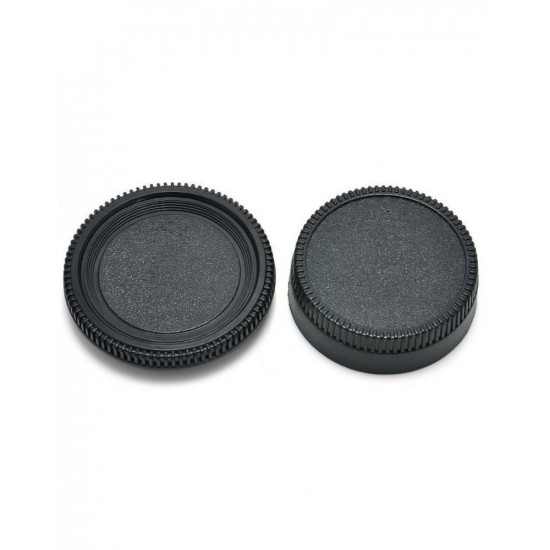 Camera Body Cap & Camera Rear Lens Cover for All Nikon AF Cameras Camera Body Cap & Camera Rear Lens Cover for All Nikon AF Cameras