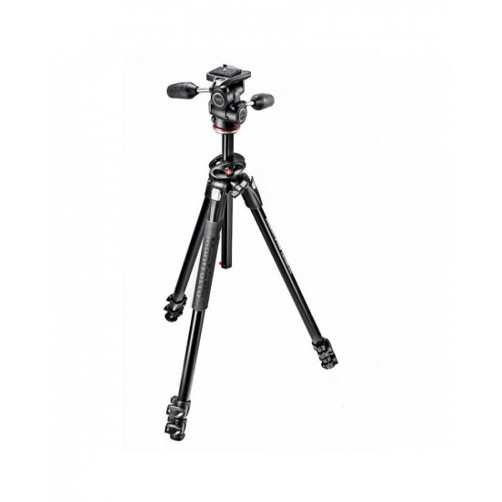 Manfrotto 290 Dual Aluminium 3-Section Tripod Kit With 3-Way Head (MK290DUA3-3W) Manfrotto 290 Dual Aluminium 3-Section Tripod Kit With 3-Way Head (MK290DUA3-3W)