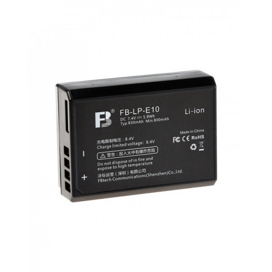 FB LP-E10 Battery LPE10 1100D 1200D 1300D 1500D 830mAh