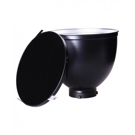 Photography 65 degree Photo Studio Flash Reflector with Grid Honeycomb for bowens mount