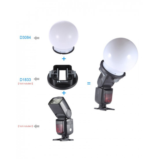 15cm Universal Photography Diffuser Bowens Mount Soft Ball Dome Softbox Studio Accessories for Studio Flash Light