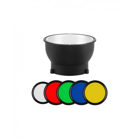 Jinbei Reflector Magnetic 14cm + Gel Filters