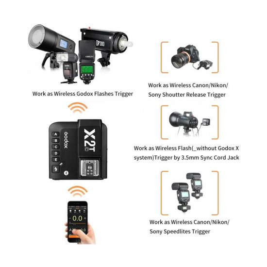 Godox X2 2.4 GHz TTL Wireless Flash Trigger for Canon Godox X2 2.4 GHz TTL Wireless Flash Trigger for Canon