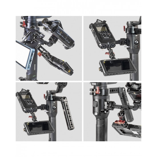 GROOT ZHIYUN WEEBILL S/LAB Crane 3 DJI RONIN S/SC Extension Rotatable Bracket for Monitor LED Video Light
