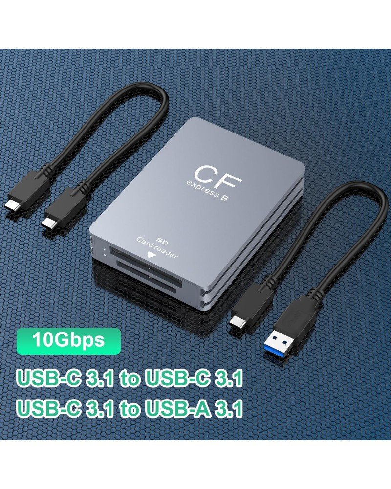 CFexpress Type B SD Card Reader USB 3.2 10Gbps Camera Reader Memory Card