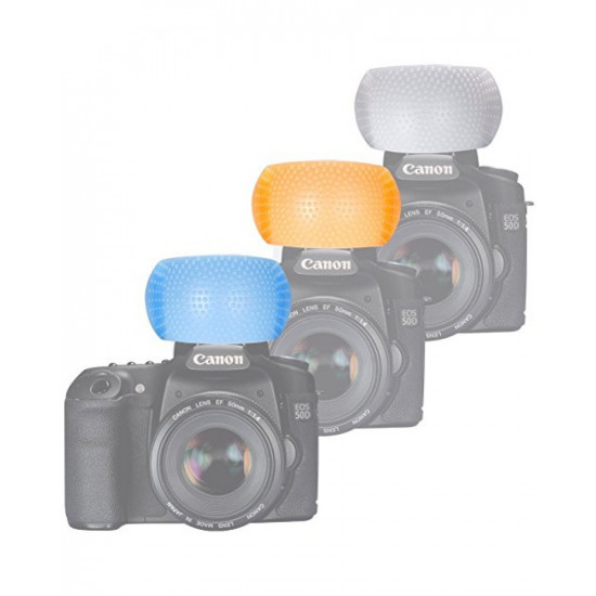 3 Color Pop Up Flash Diffuser Cover For Canon Nikon DSLR Camera 3 Color Pop Up Flash Diffuser Cover For Canon Nikon DSLR Camera