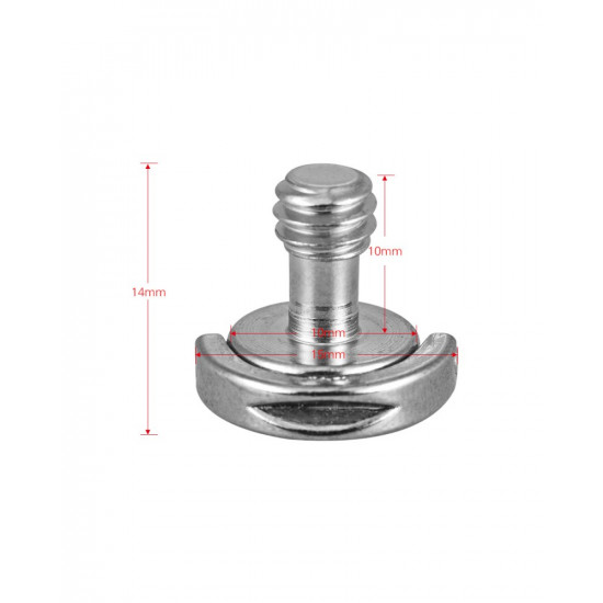 1Pcs 1/4"-20 D Shaft D-ring Mounting Screw Adapter