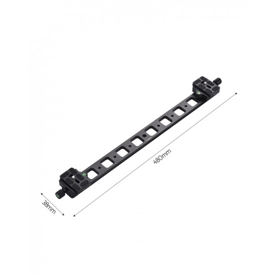 Extended Double QR Quick Release Plate Camera Bracket Track Slider Aluminum Alloy for Tripod Ballhead Extended Double QR Quick Release Plate Camera Bracket Track Slider Aluminum Alloy for Tripod Ballhead