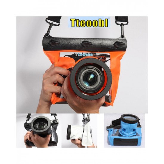 Waterproof Underwater Camera Diving Bag Orange