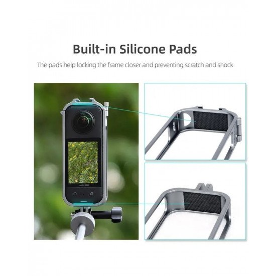 Insta360 X3 Camera Cage Aluminum Alloy Protective Frame Expansion Bracket