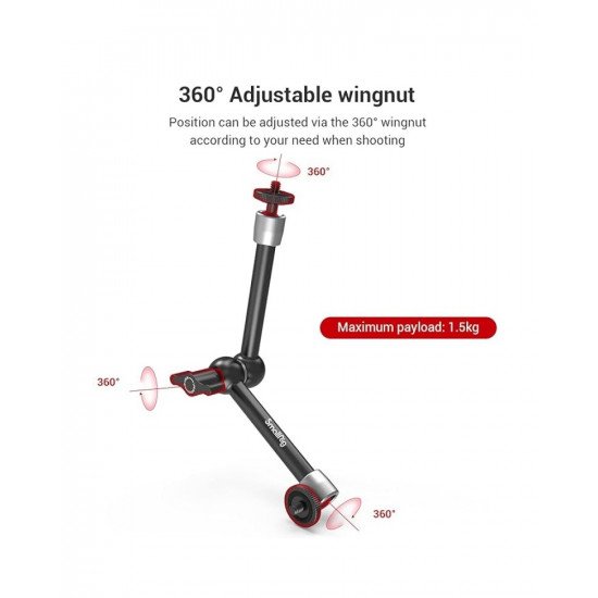 SmallRig Super Clamp w/ 1/4" and 3/8" Thread and 9.8 Inches Adjustable Friction Power Articulating Magic Arm with 1/4" Thread SmallRig Super Clamp w/ 1/4" and 3/8" Thread and 9.8 Inches Adjustable Friction Power Articulating Magic Arm with 1/4" Thread