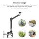 SmallRig Super Clamp w/ 1/4" and 3/8" Thread and 9.8 Inches Adjustable Friction Power Articulating Magic Arm with 1/4" Thread SmallRig Super Clamp w/ 1/4" and 3/8" Thread and 9.8 Inches Adjustable Friction Power Articulating Magic Arm with 1/4" Thread
