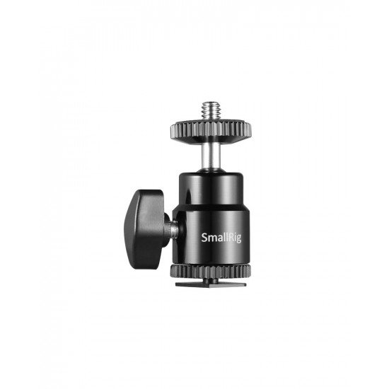 SmallRig Camera Hot Shoe Mount with 1/4"-20 Screw Ball Head (2pcs Pack)