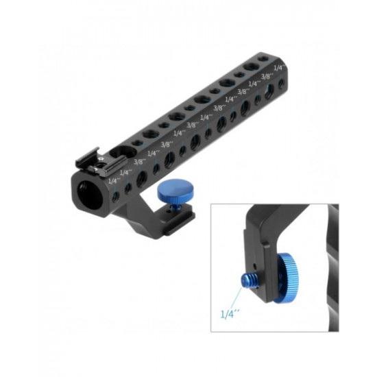 Camera Top Handle Hand Grip with Hot Shoe Mount 1/4" 3/8" Screw Hole for DSLR Camera Cage Camera Top Handle Hand Grip with Hot Shoe Mount 1/4" 3/8" Screw Hole for DSLR Camera Cage