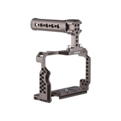 Andoer Aluminum Alloy Camera Cage Kit with Video Rig Top Handle Grip Replacement for Sony A7R III/ A7 II/ A7III Andoer Aluminum Alloy Camera Cage Kit with Video Rig Top Handle Grip Replacement for Sony A7R III/ A7 II/ A7III