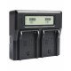Dual Digital Battery Charger W/ LCD Display for NP-F970/750/550 Dual Digital Battery Charger W/ LCD Display for NP-F970/750/550