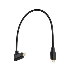 8K Ultra HD High Speed Micro HDMI to Micro HDMI-compatible Type D Male to Male Cable Left 0.3M