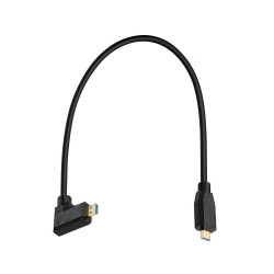 8K Ultra HD High Speed Micro HDMI to Micro HDMI-compatible Type D Male to Male Cable Left 0.3M