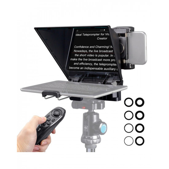 FEELWORLD TP2A Portable 8" Teleprompter supports Tablet Prompting Smartphone DSLR Shooting FEELWORLD TP2A Portable 8" Teleprompter supports Tablet Prompting Smartphone DSLR Shooting