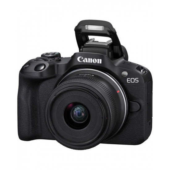 Canon EOS R50 Mirrorless Camera with 18-45mm Lens (Black) Canon EOS R50 Mirrorless Camera with 18-45mm Lens (Black)