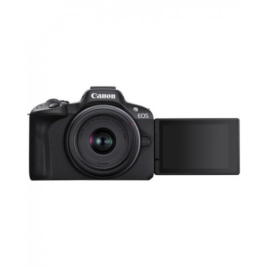 Canon EOS R50 Mirrorless Camera with 18-45mm Lens (Black) Canon EOS R50 Mirrorless Camera with 18-45mm Lens (Black)